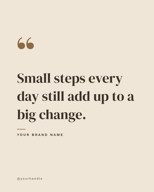 Quiet Confidence Quote Post