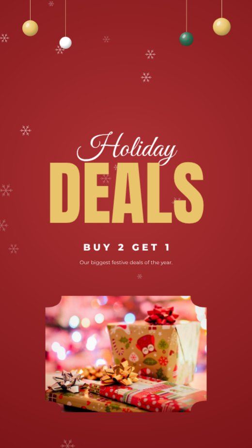 Red Christmas Sale Story