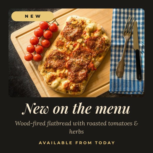 Restaurant New Menu Post — free menu template