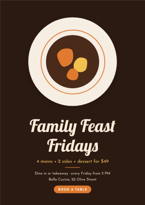 Restaurant Promo Flyer template