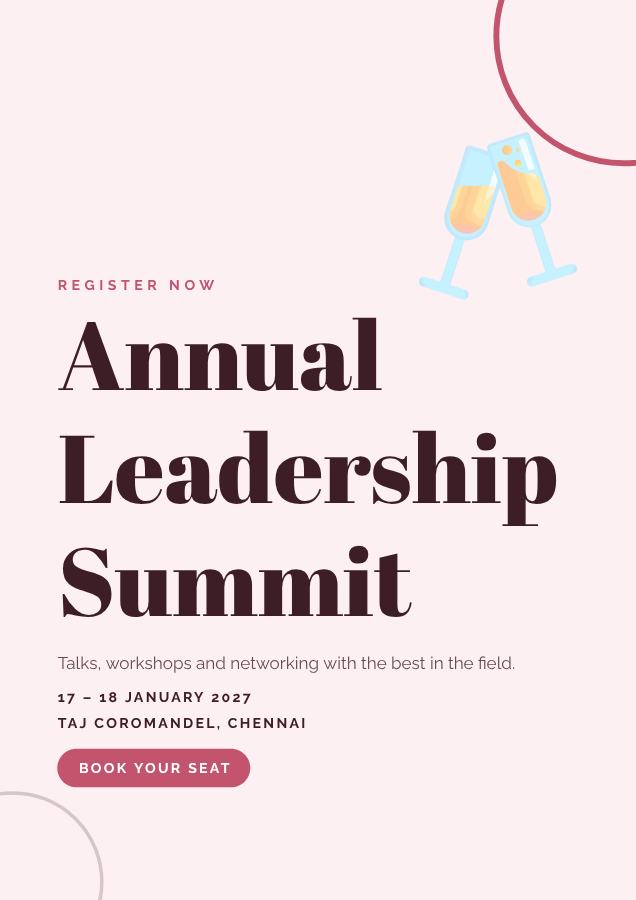 Rose Annual Leadership Summit Poster — editable events template
