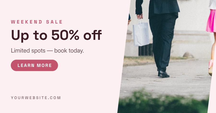 Rose Weekend Sale Facebook Post — editable social media template