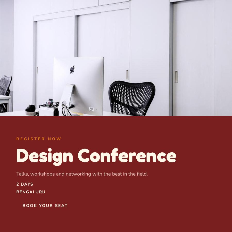 Saffron Design Conference Post — editable events template