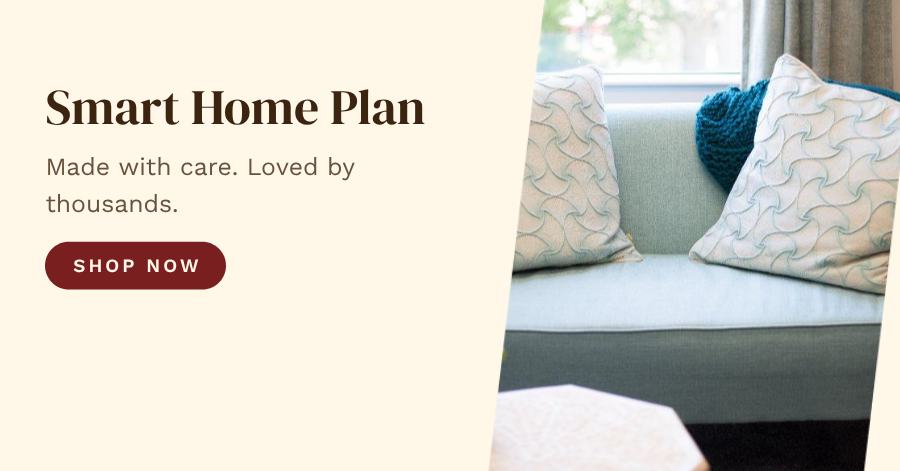 Saffron Smart Home Plan Product Ad — editable marketing template