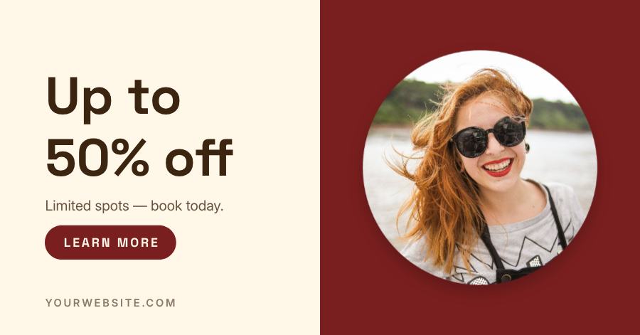 Saffron Weekend Sale Facebook Post — editable social media template