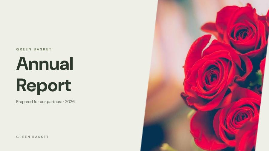 Sage Annual Report Presentation Classic — editable business template