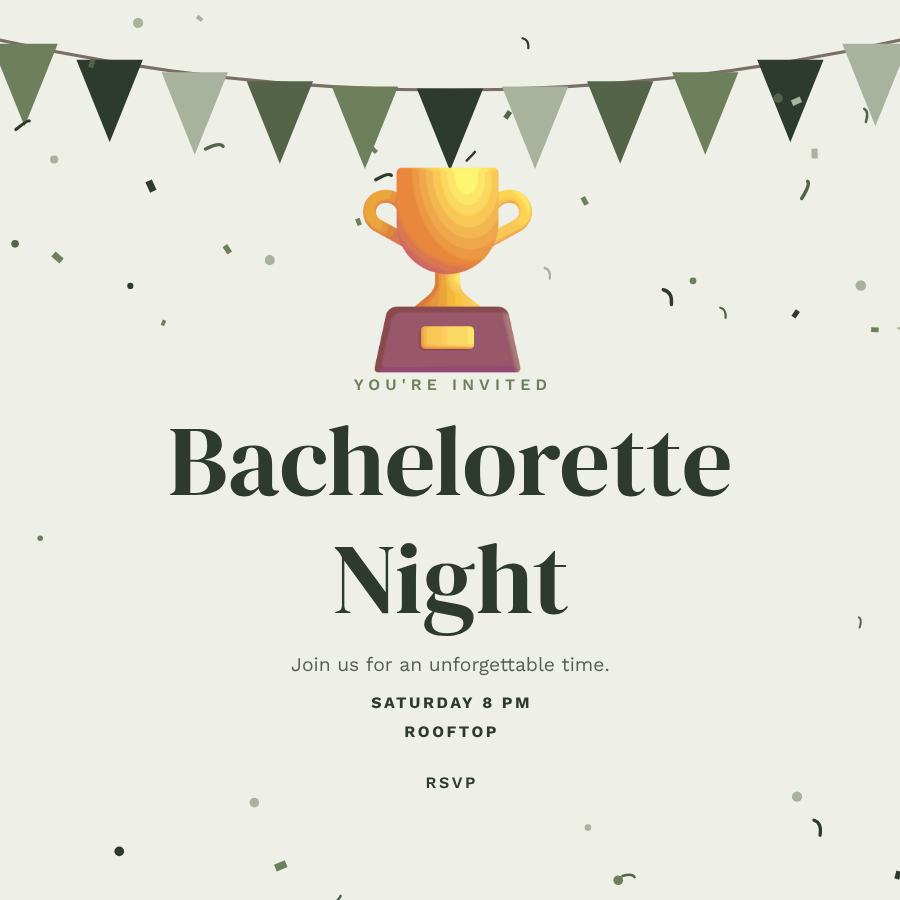 Sage Bachelorette Night Post — editable events template