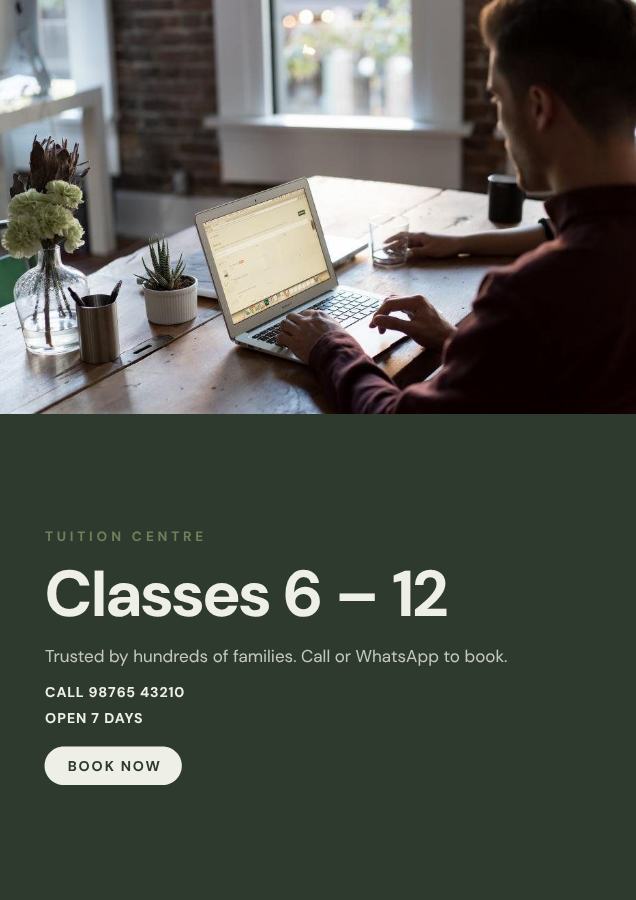 Sage Classes 6 – 12 Tuition centre Flyer DL — editable business template