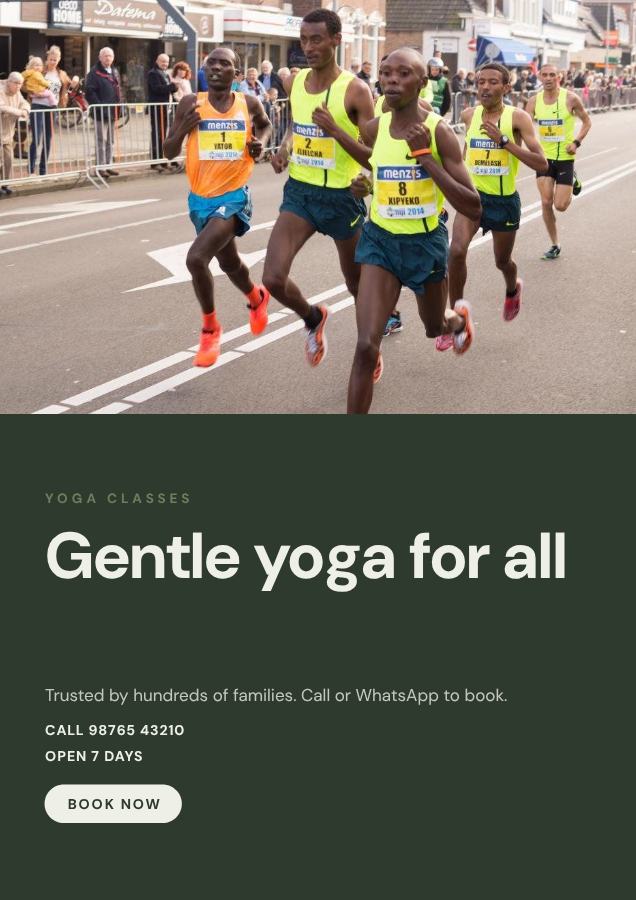 Sage Gentle yoga for all Yoga classes Flyer DL — editable business template