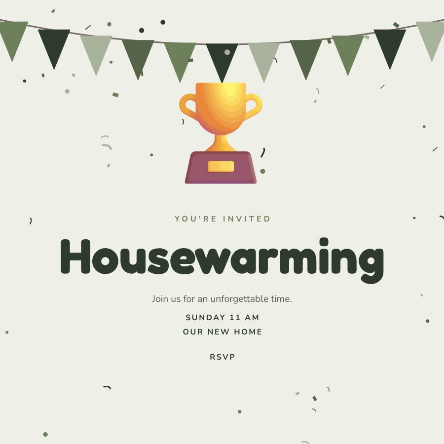 Sage Housewarming Post — editable events template