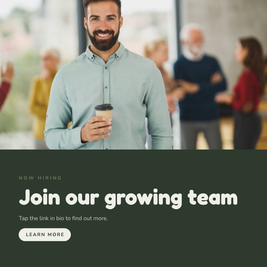 Sage Join our growing team Announcement Post — editable social media template