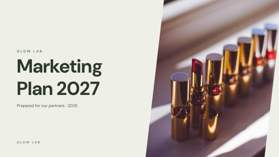 Sage Marketing Plan 2027 Presentation Classic — editable business template