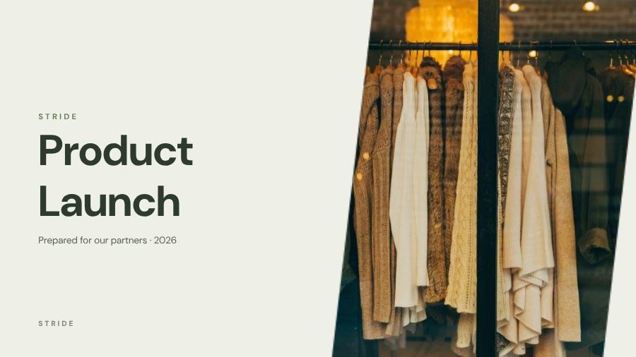 Sage Product Launch Presentation Classic — editable business template
