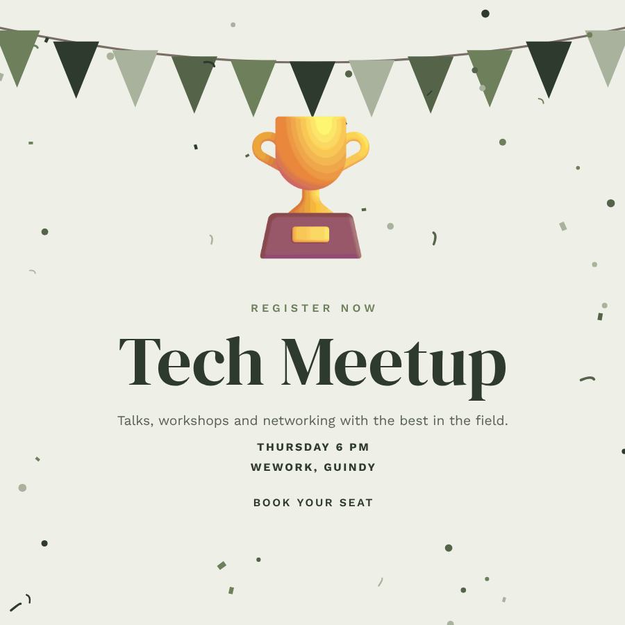 Sage Tech Meetup Post — editable events template