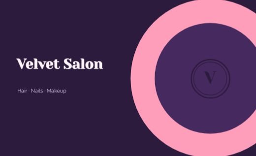 Salon Circle Card template