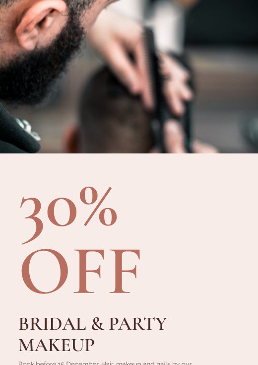 Salon Offer Flyer