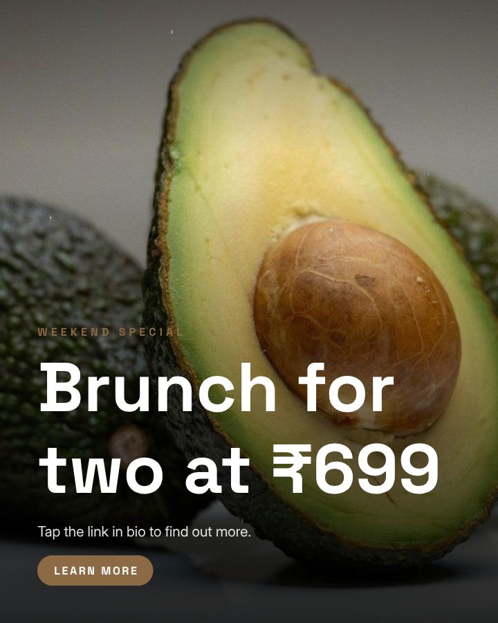 Sand Brunch for two at ₹699 Announcement Post — editable social media template