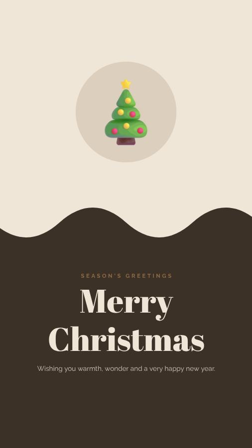 Sand Christmas Wishes Story — editable festivals template