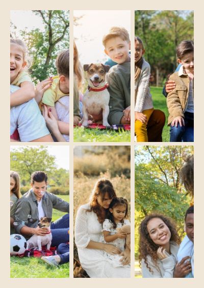 Sand Family moments 6 Photo Collage template