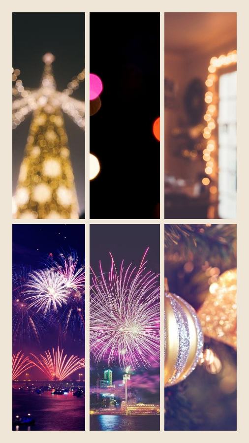 Sand Festival nights 6 Photo Collage — editable photo collage template
