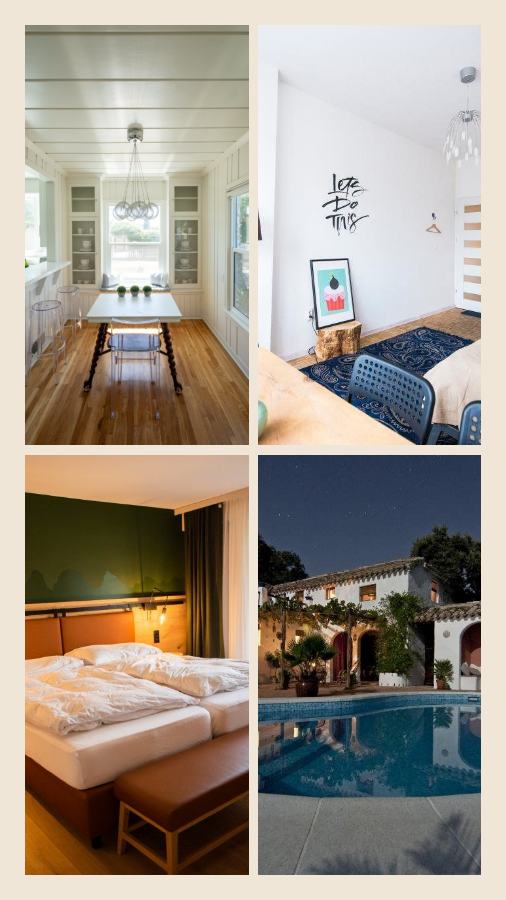 Sand Home sweet home 4 Photo Collage — editable photo collage template