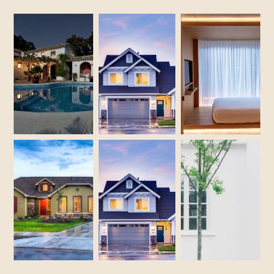 Sand Home sweet home 6 Photo Collage template
