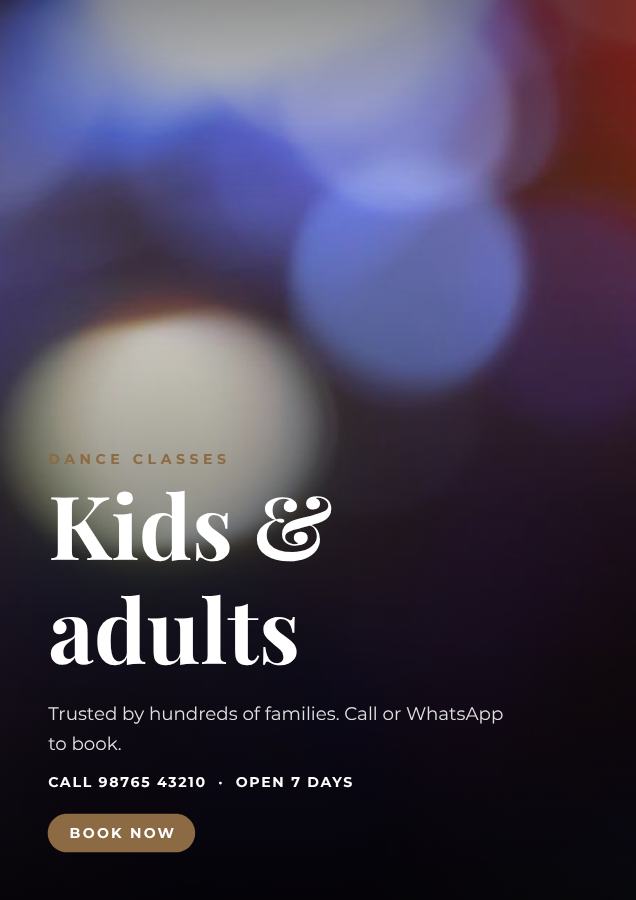 Sand Kids & adults Dance classes Flyer DL — editable business template