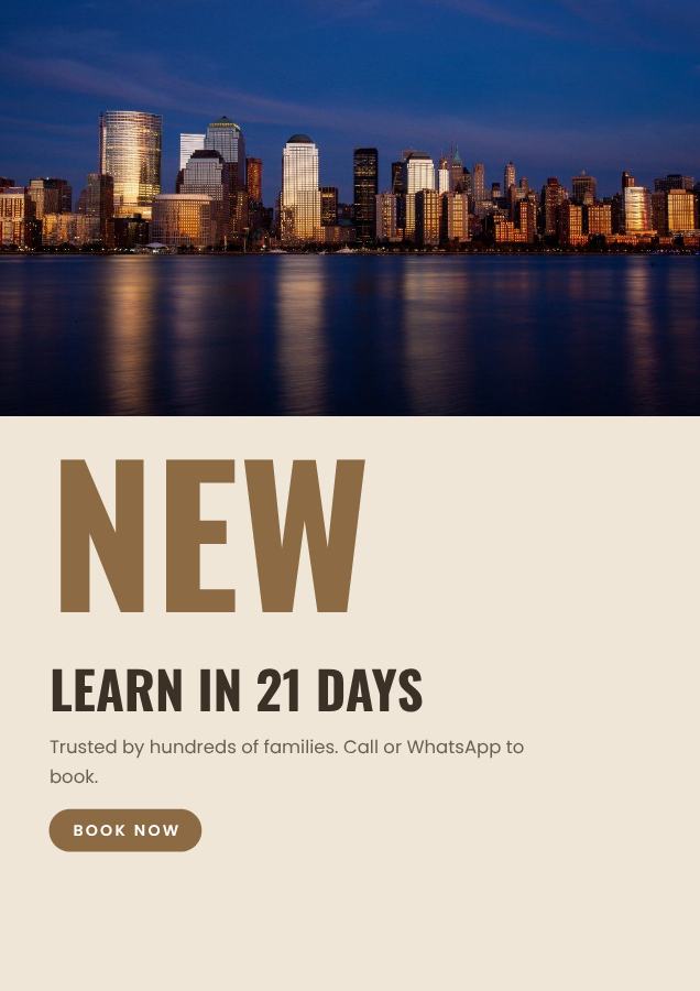 Sand Learn in 21 days Driving school Flyer Simple — editable business template