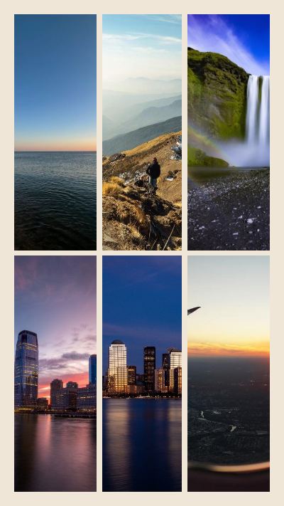 Sand Summer memories 6 Photo Collage template