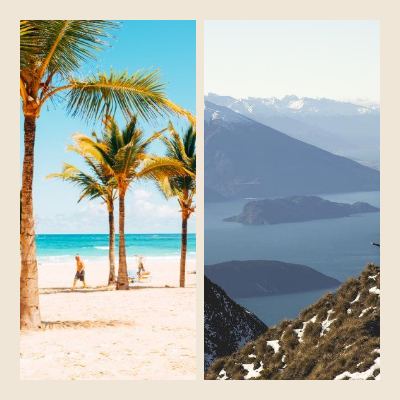 Sand Weekend getaway 2 Photo Collage template