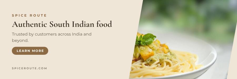 Sand Wide Spice Route Website Banner — editable marketing template
