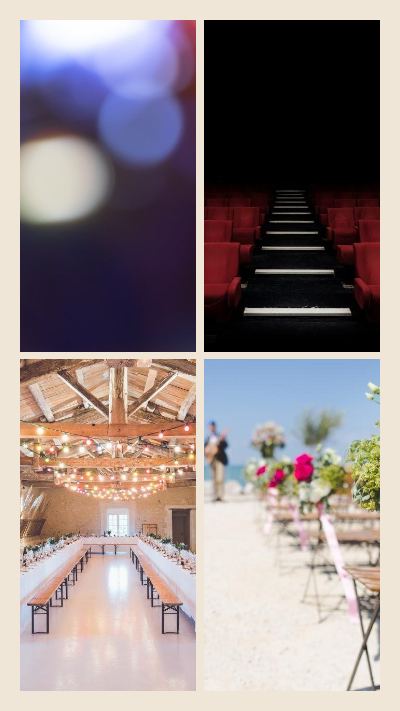 Sand Year in review 4 Photo Collage template