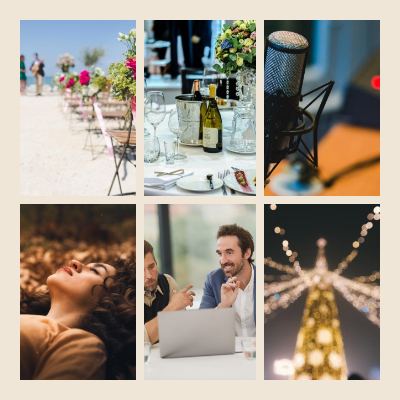 Sand Year in review 6 Photo Collage template