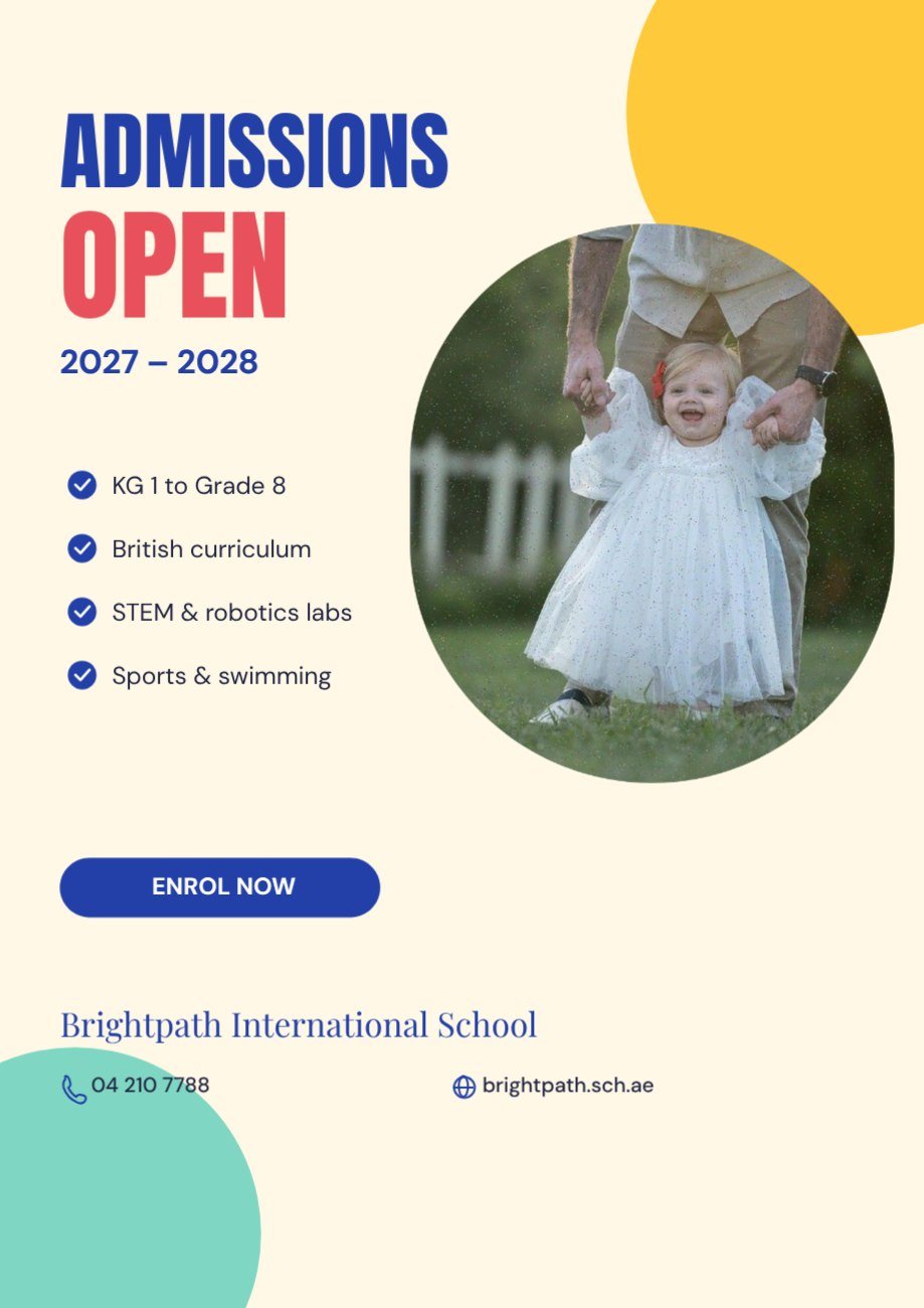 School Admissions Open Flyer — editable business template