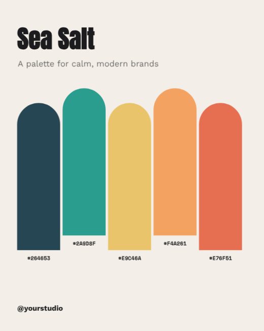 Sea Salt Colour Palette Post template