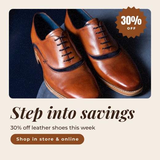 Shoe Store Discount Post — free sale design template