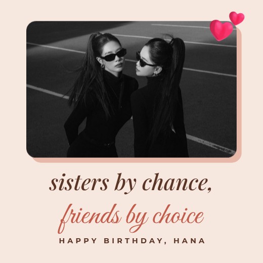 Sisters by Chance Post — free design template