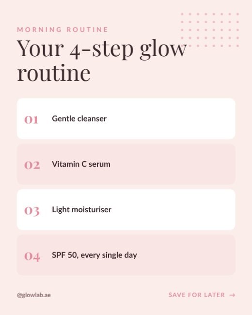 Skincare Routine Tips Post template