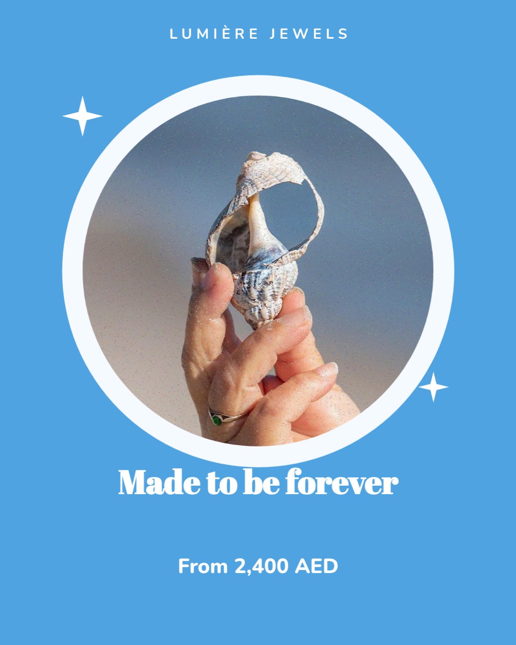 Solitaire Ring Product Ad — editable marketing template