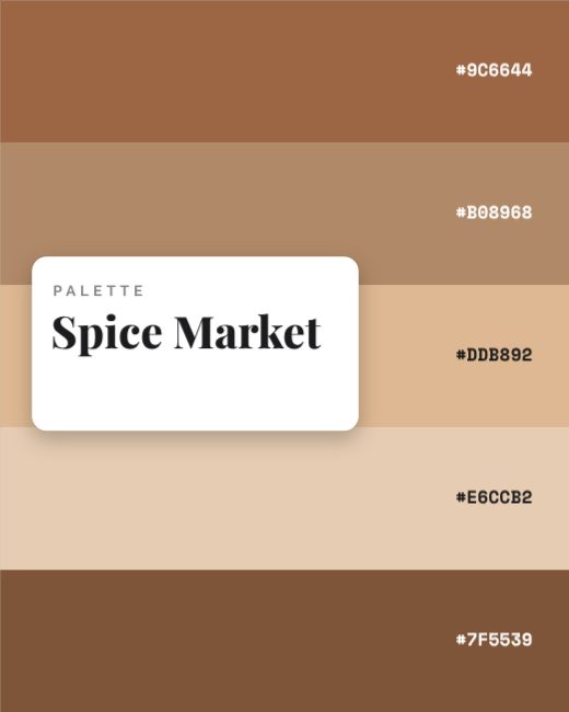 Spice Market Colour Palette Post template