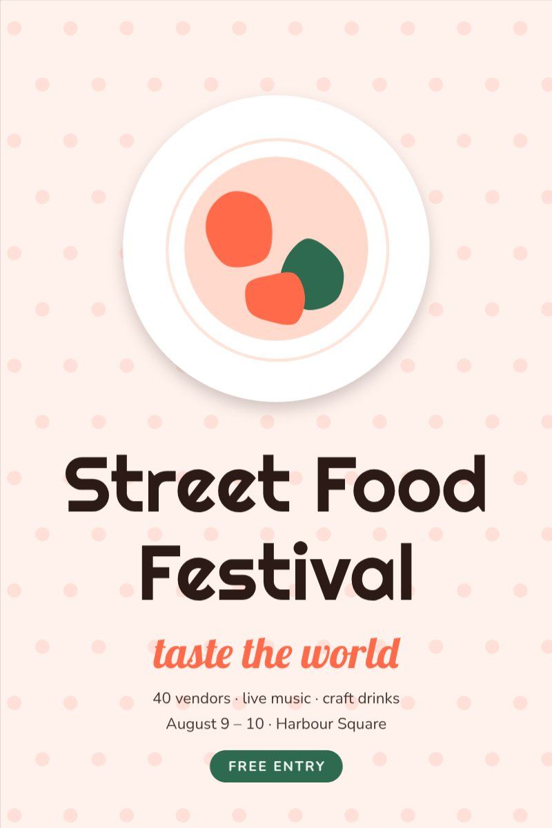 Street Food Festival — editable events template