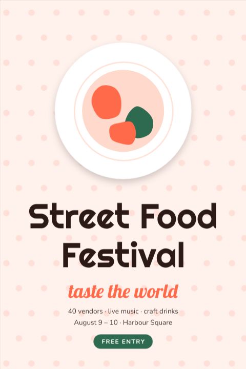 Street Food Festival template