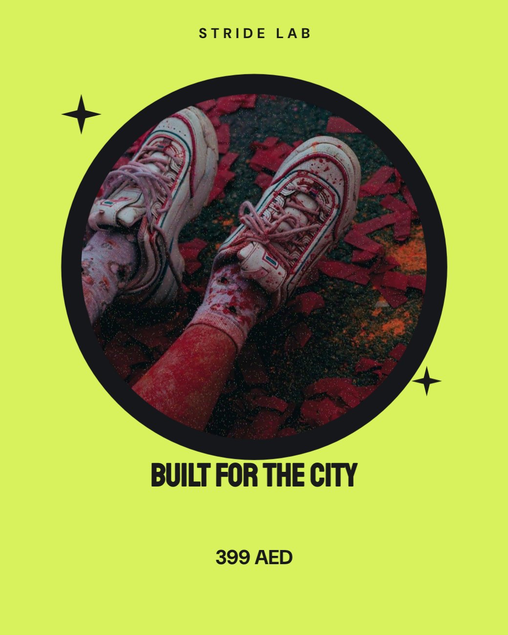 Street Runner Product Ad — editable marketing template