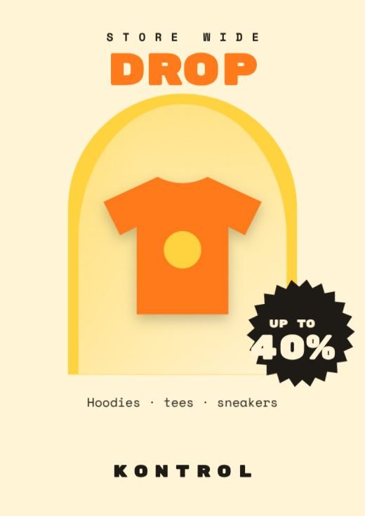 Streetwear Window Poster template