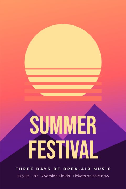 Summer Music Festival template