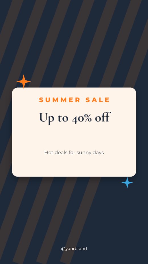 Summer sale Promo Story template