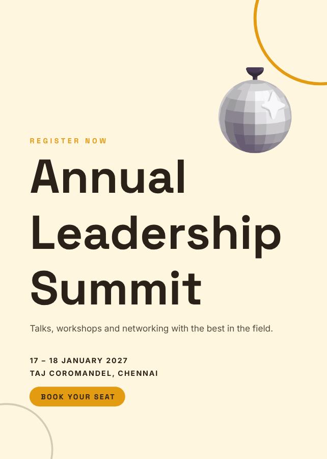 Sunny Annual Leadership Summit Invitation — editable events template