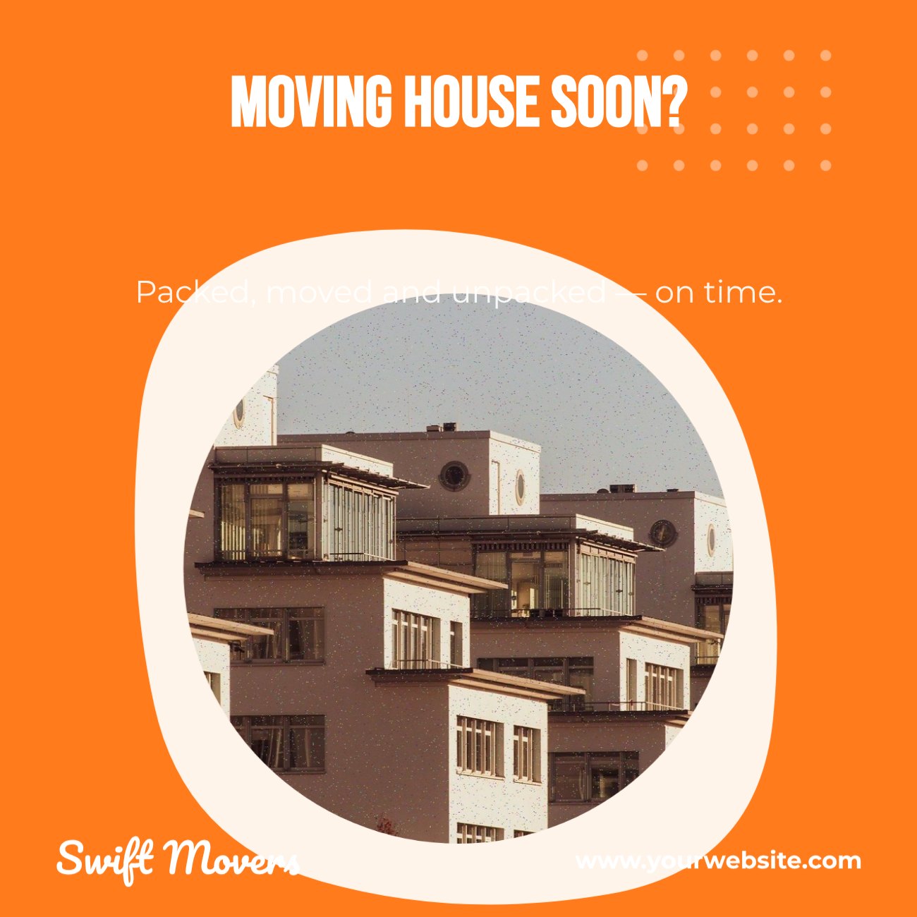 Swift Movers Question Post — editable marketing template