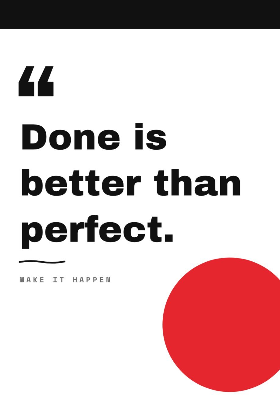 Swiss Hustle Quote Poster — editable marketing template