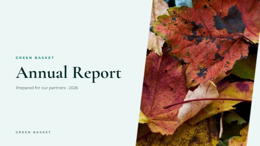 Teal Annual Report Presentation Fresh — editable business template